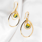 Golden dawn earrings