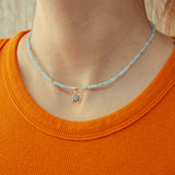 Aquamarine Freshness Choker